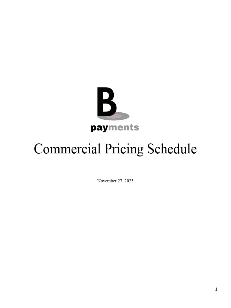 Banking lite pricing schedule rd financial 1 pdf financial