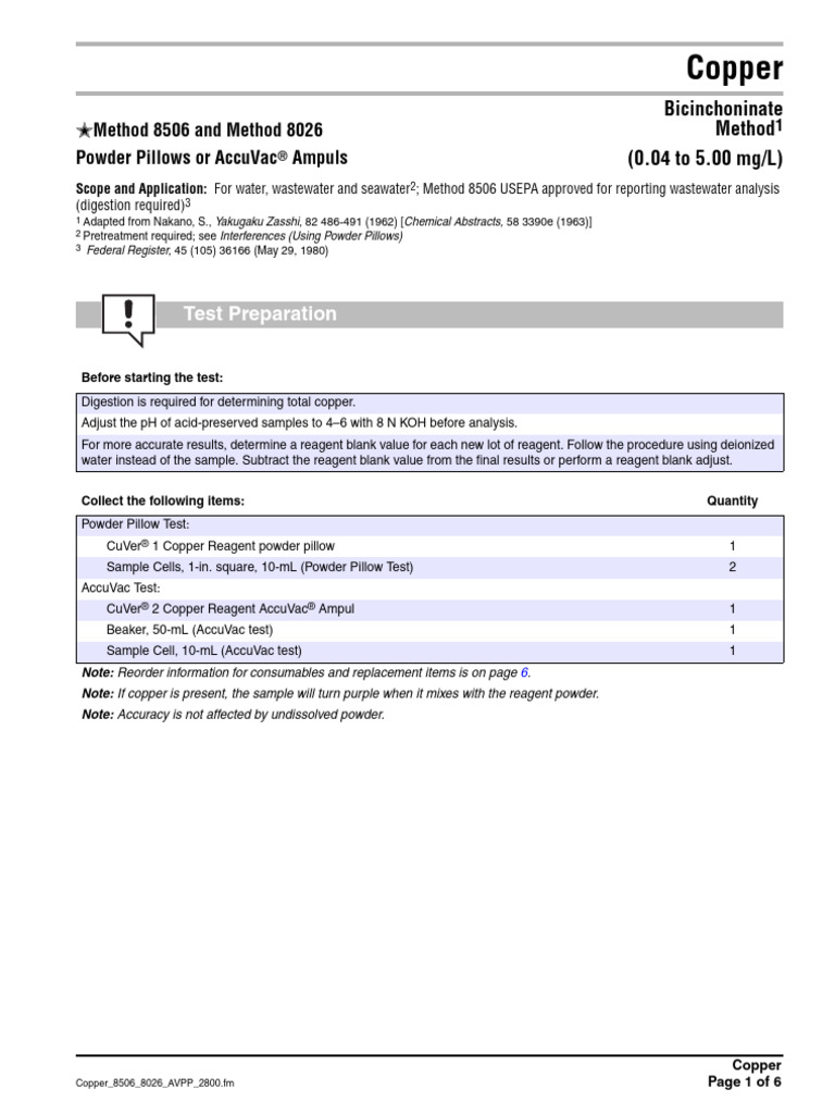 Copper 8506 8026 AVPP 2800 | PDF | Copper | Ph
