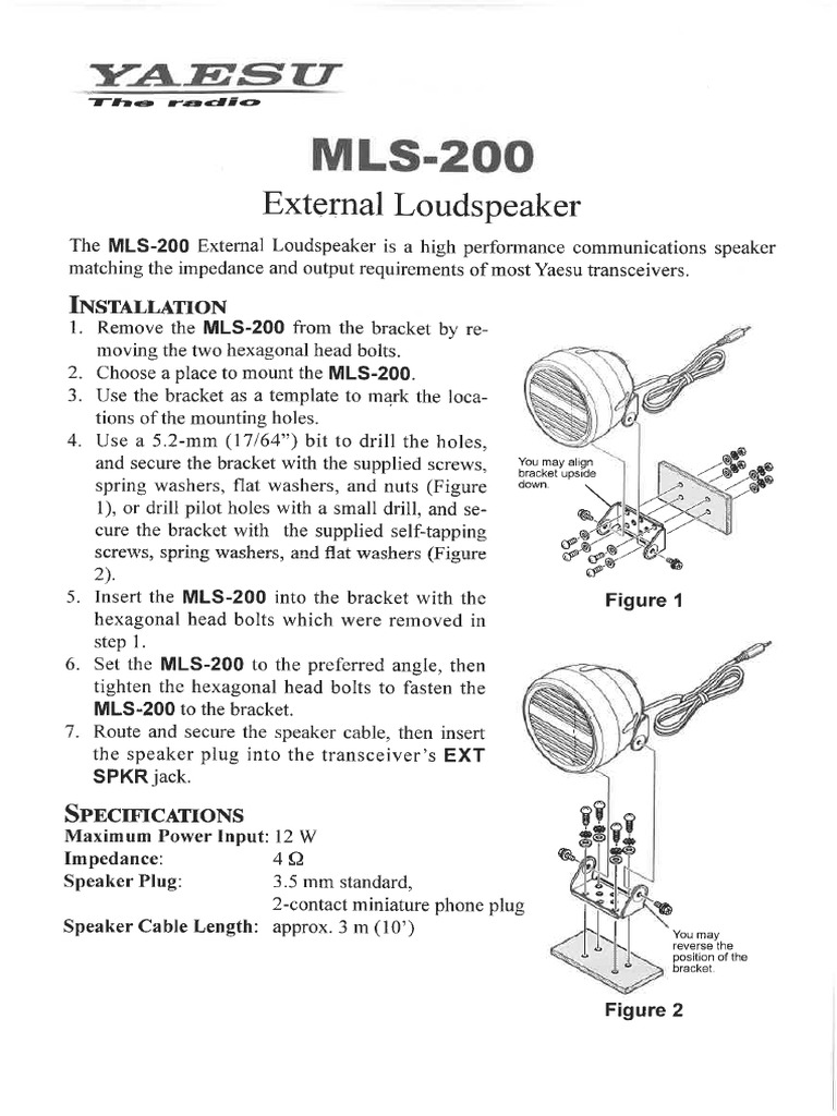 MLS 200 Manual EN 1912O DS EAD49X10C A7b7 | PDF