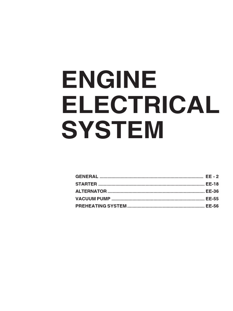 Engine Electrical System Overview | PDF | Rectifier | Electric Motor