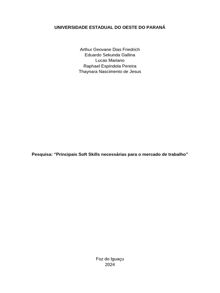 Soft Skills Essenciais no Mercado de Trabalho | PDF | Pensamento ...