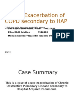 Acute Exacerbation of COPD Secondary To HAP: Click To Edit Master Subtitle Style