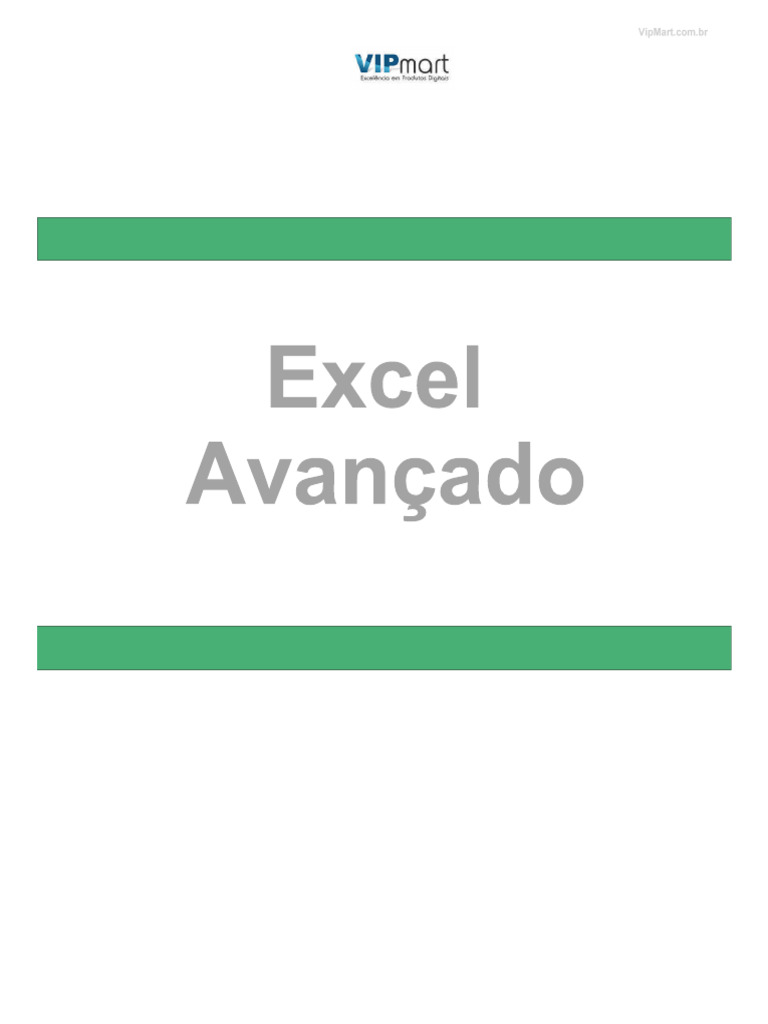 Apostila excel avancado pdf