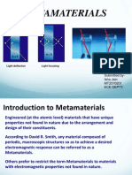 Metamaterials: Submitted By-Isha Jain MT2310201 Ece Deptt