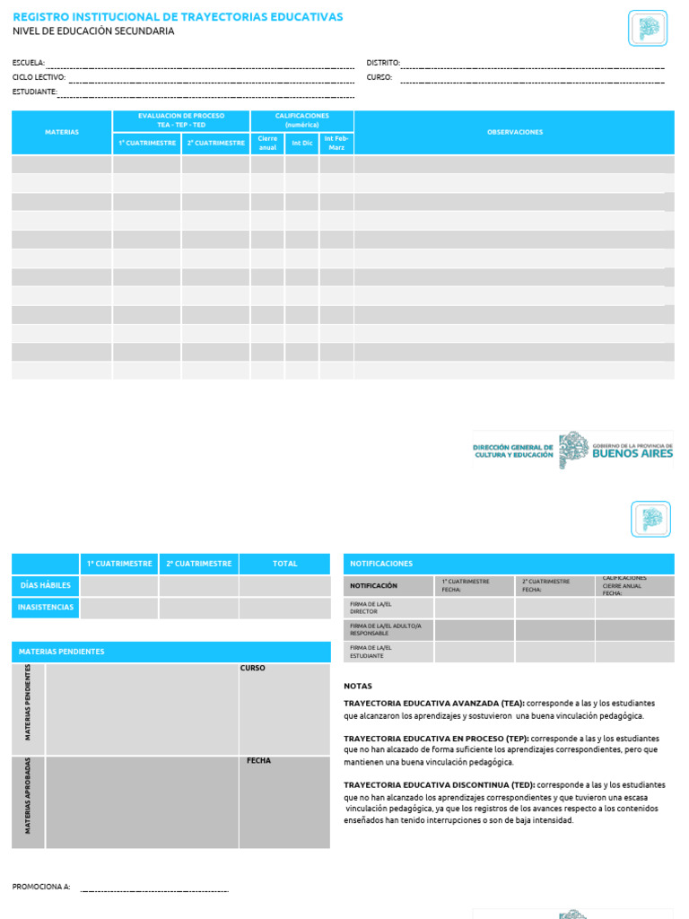 PLANILLA RITE | PDF | Cognición | Aprendizaje