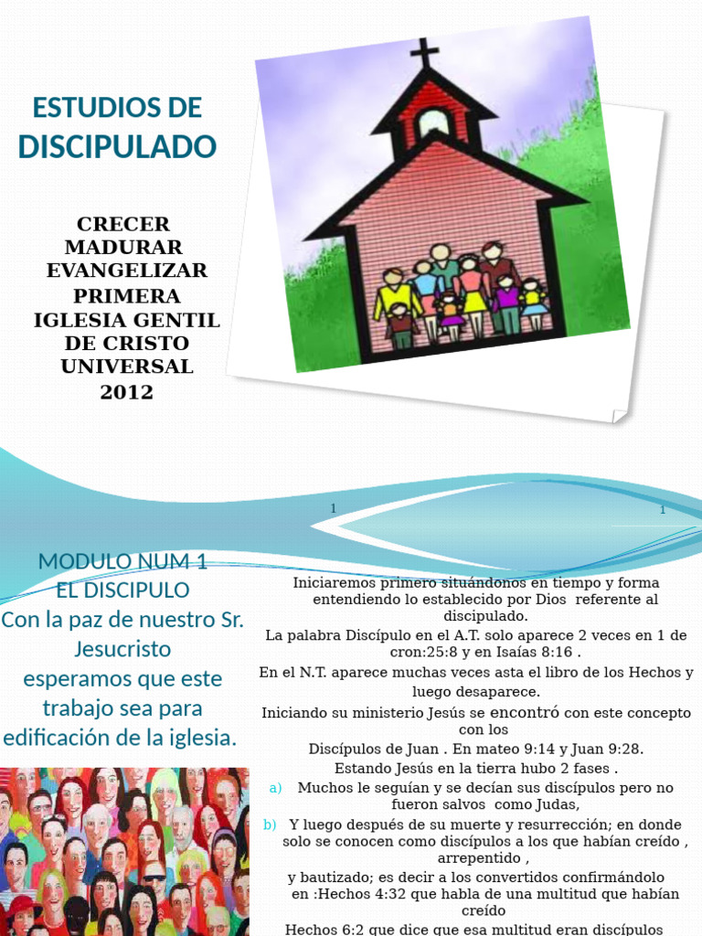 Discipulado: Crecimiento y Madurez Cristiana | PDF | Cristo (título ...