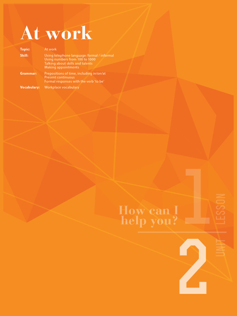 Beginner 2 - Unit 2 | PDF