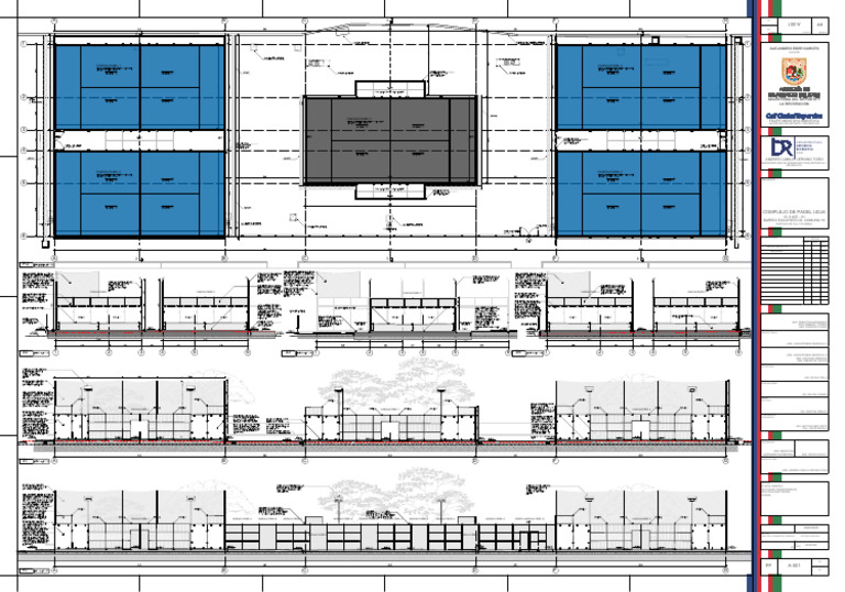 A001_PLANIMETRIA GENERAL COMPLEJO DE PADEL_CP_UDJA | PDF