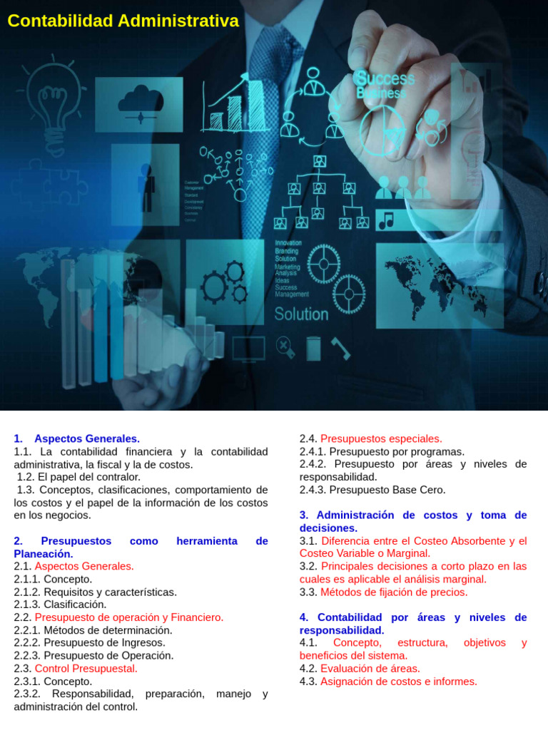 Contabilidad Administrativa Unidad 1 Pdf Contabilidad Presupuesto