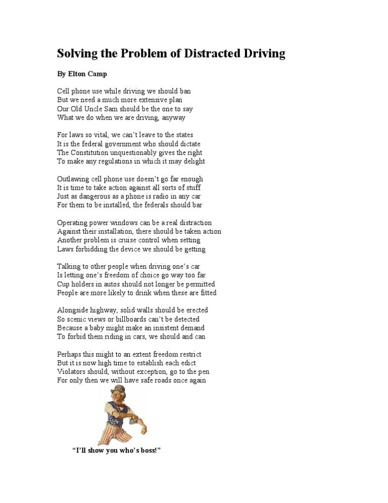 Solving The Problem of Distracted Driving | PDF