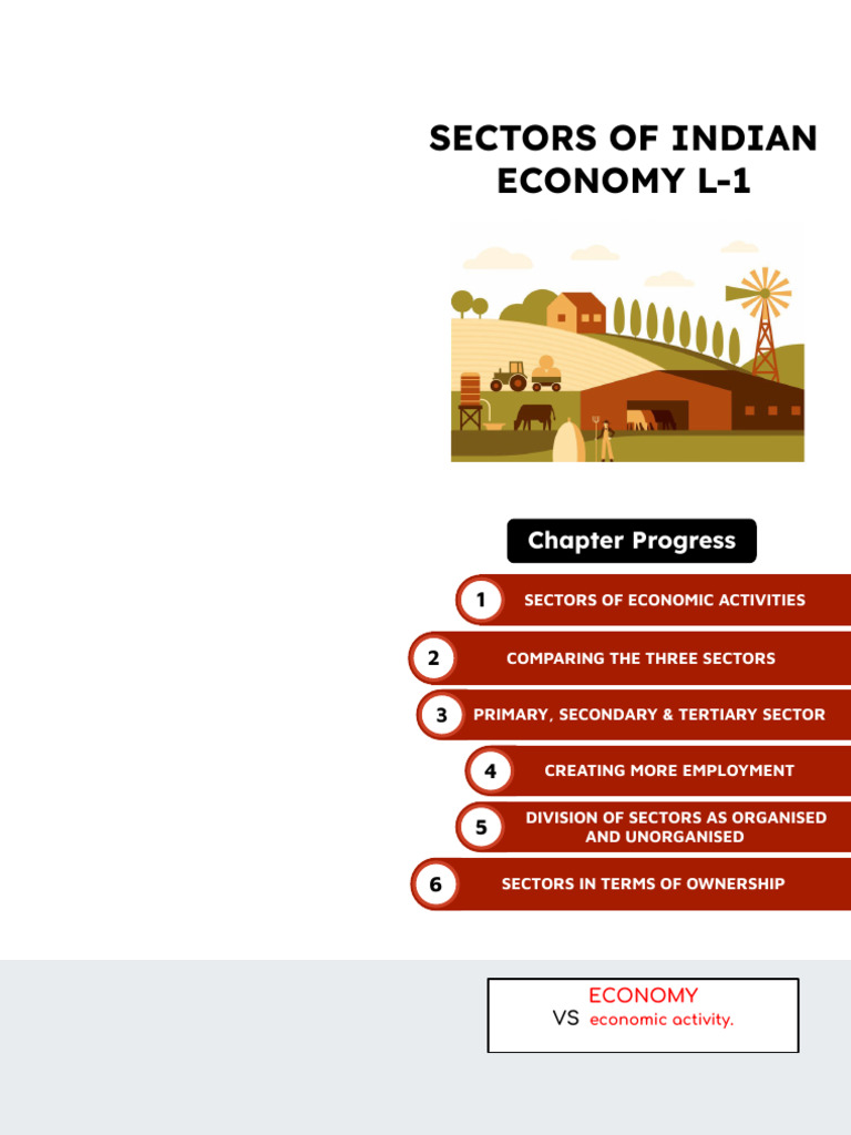 SECTORS OF INDIAN ECONOMY Batch 2023-24 | PDF | Underemployment | Goods