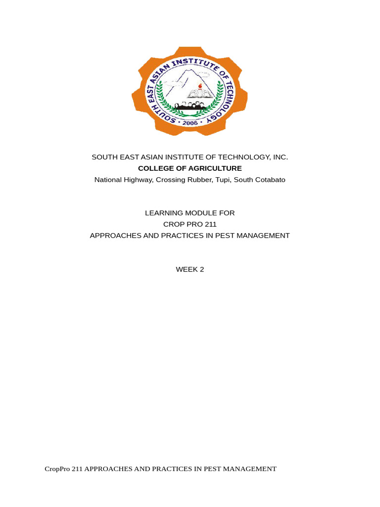 Concept of Integrated Pest Management | PDF | Pesticide | Pest Control
