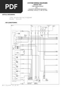 92 96 Prelude Wiring Diagrams Ignition System Relay