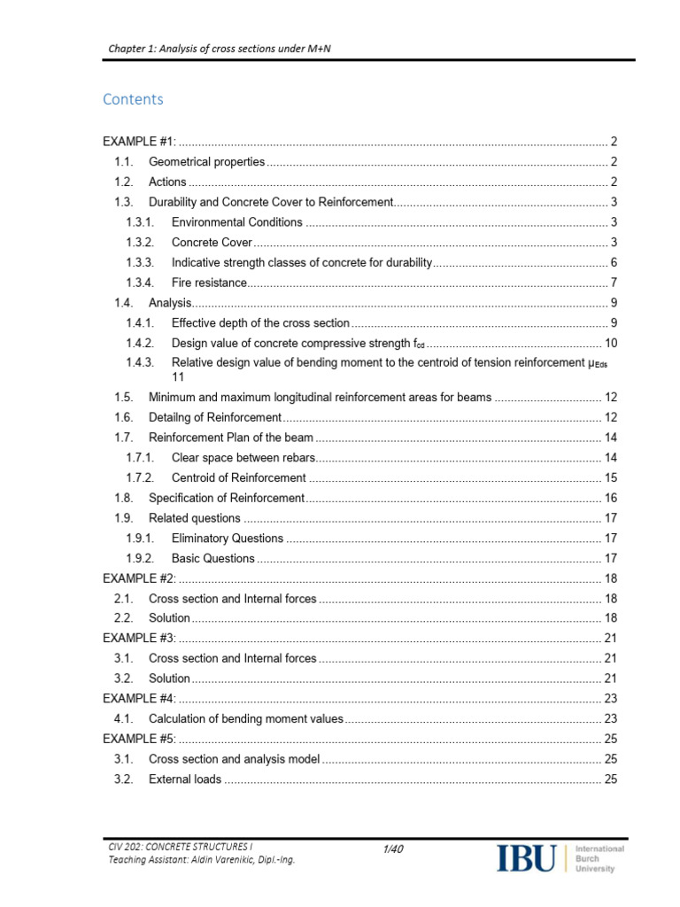 Cross Section Analysis in Concrete Structures | PDF | Concrete | Beam ...