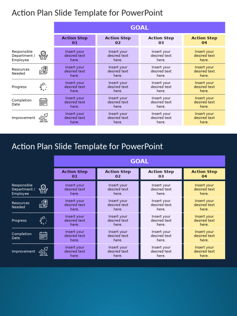 01 Action Plan Slide Template For Powerpoint | PDF