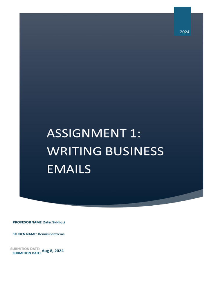 Assigmetn 1 Writing An Email (2) . | PDF | Home & Garden