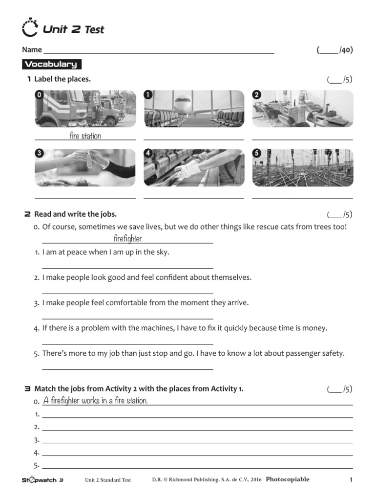 Stopwatch 3 Standard Test U2 | PDF
