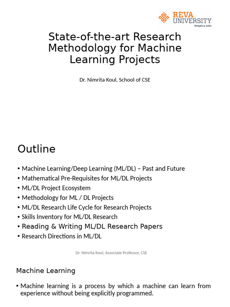 ML/DL Research Methodology Overview | PDF | Machine Learning | Matrix ...