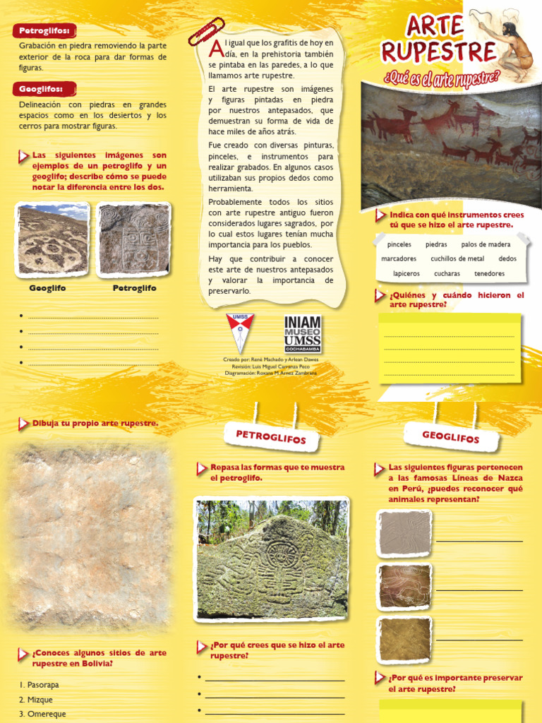 01-INIAM-TRIPTICOS_arte-rupestre | PDF | Arte roquero | Obras de arte