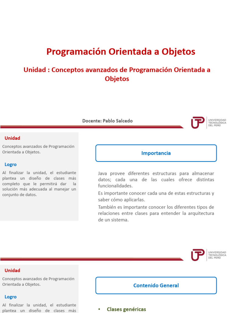 U3 - Conceptos Avanzados de Programación Orientada A Objetos | PDF ...