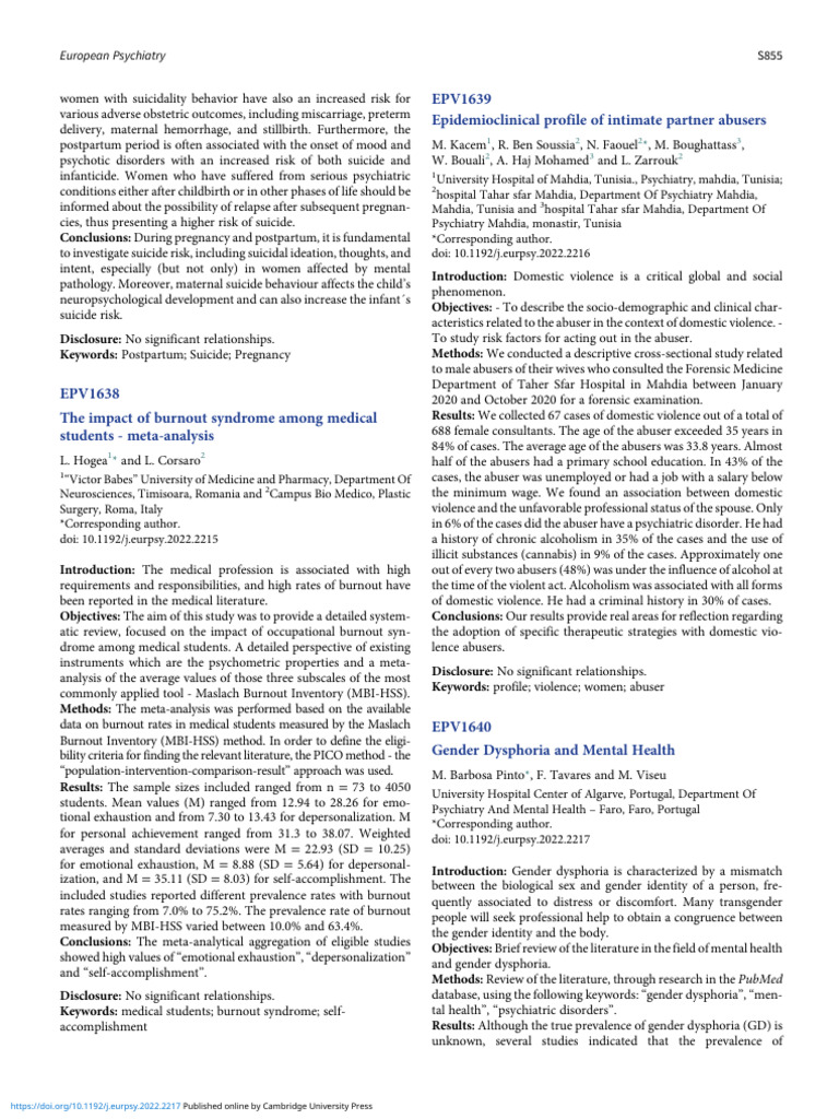 Gender Dysphoria and Mental Health | PDF | Mental Disorder | Psychiatry