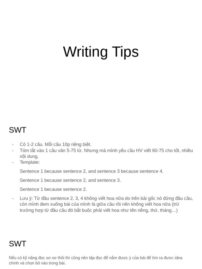 Writing Tips | PDF