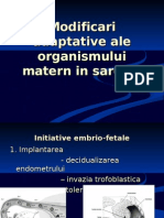 Modificari Adaptative Ale Organismului Matern in Sarcina Al