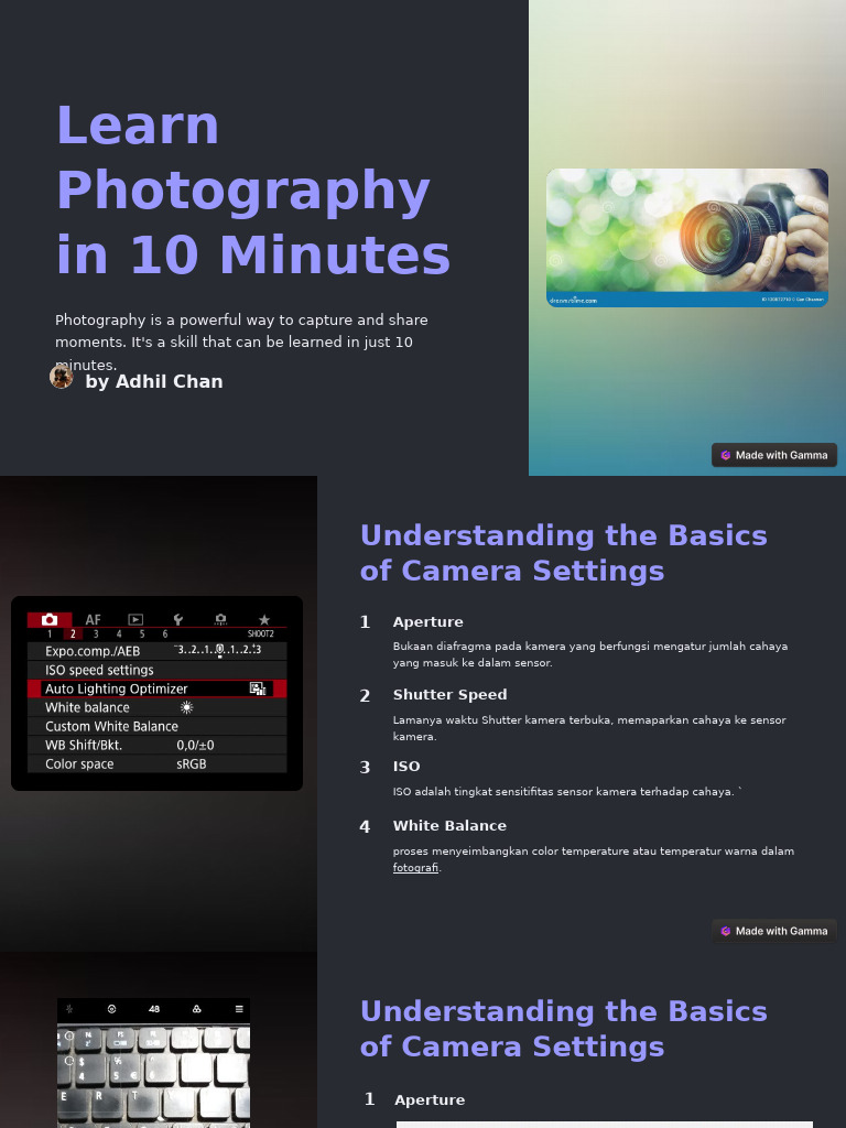 Learn-Photography-in-10-Minutes | PDF | Image Editing | Shutter Speed