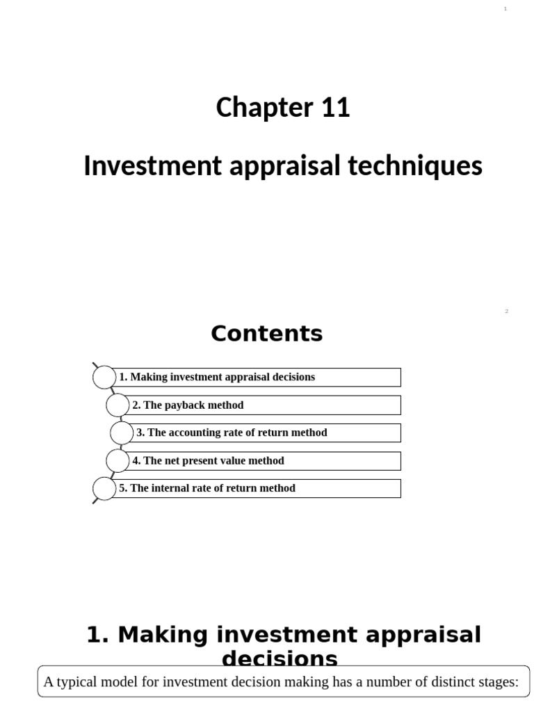 Chpater 11 | PDF | Net Present Value | Internal Rate Of Return