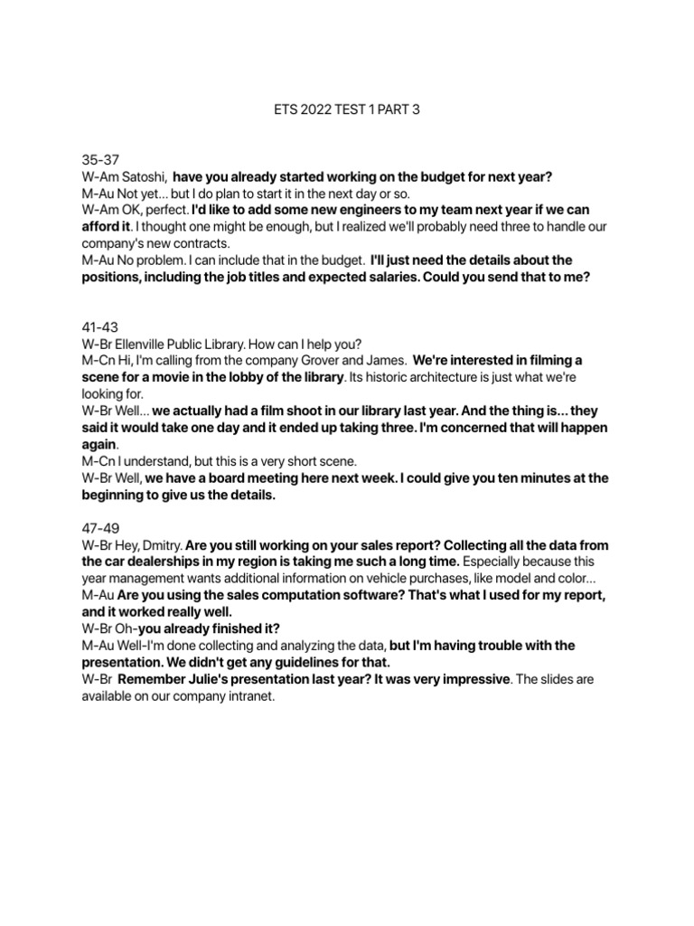 Ets 2022 test 1 part 3 trans pdf