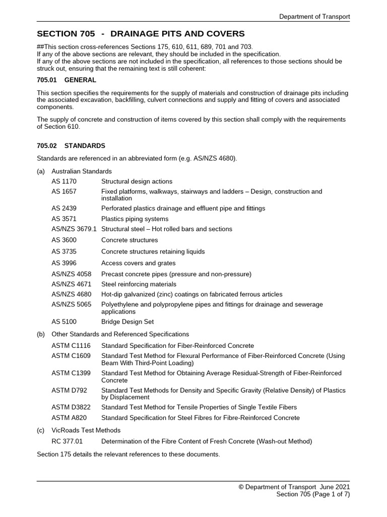 Sec 705 | PDF | Concrete | Strength Of Materials