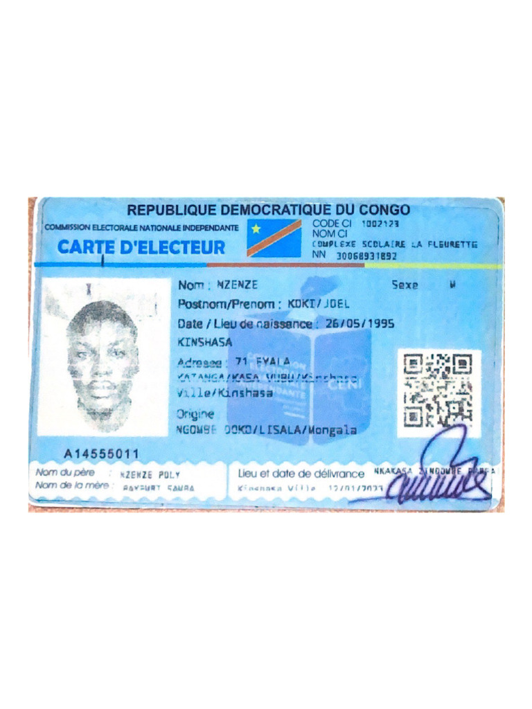 Carte D'électeur JOËL | PDF
