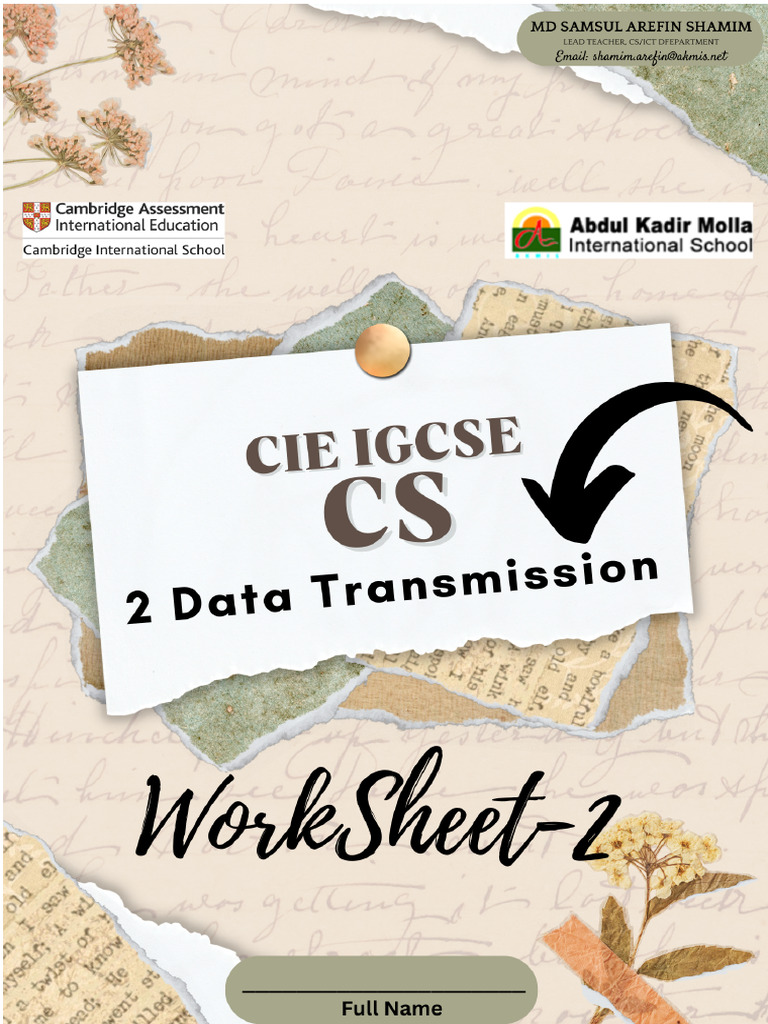 IGCSE Computer Science Workbook | PDF | Key (Cryptography) | Encryption