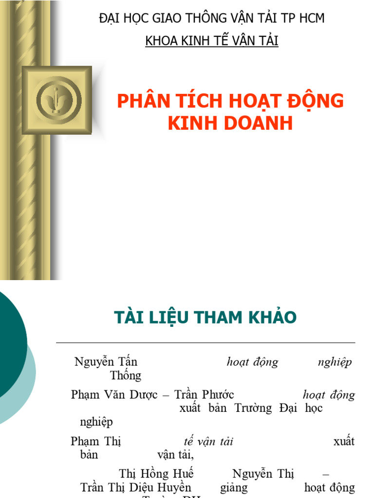 SV - Bai Giang Phan Tich HDKT | PDF
