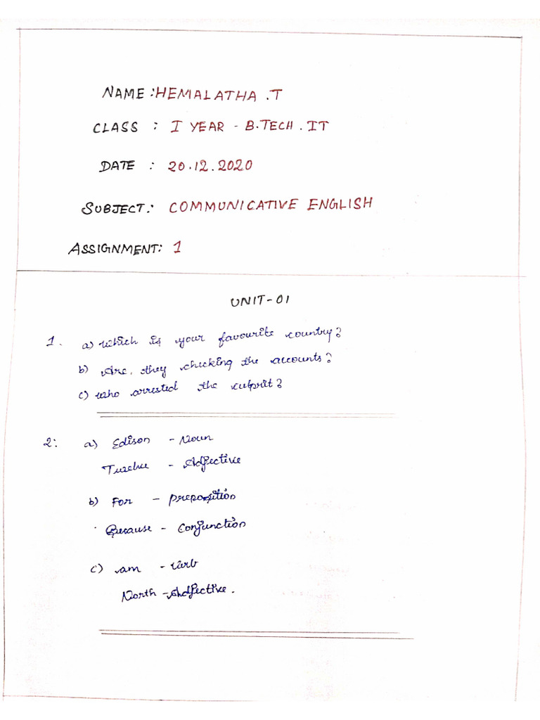 T.hemalatha (Ce Assignment 1) | PDF