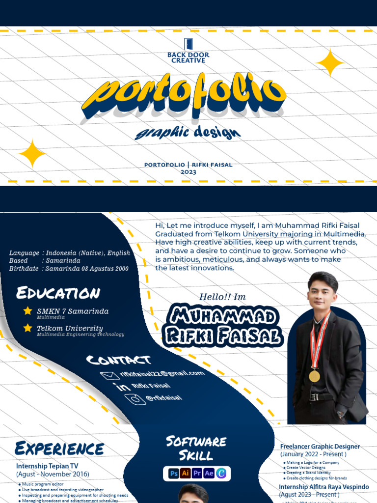 Creative Portfolio: Rifki Faisal | PDF | Human Communication | Business