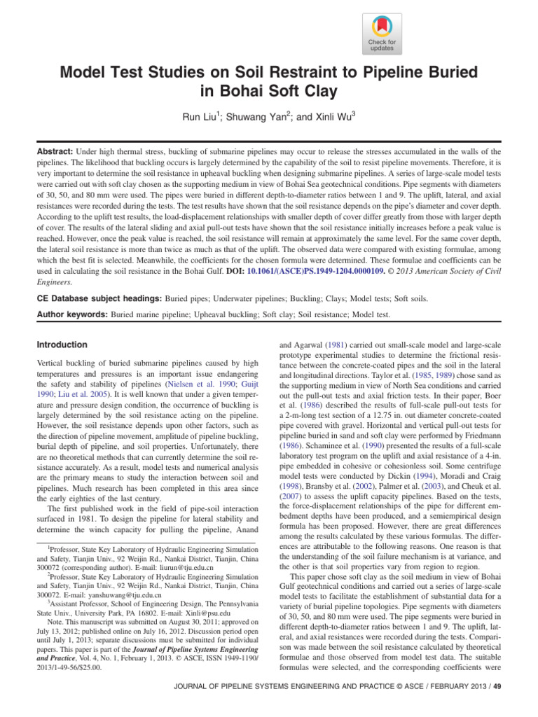 (Asce) PS 1949-1204 0000109 | PDF | Pipe (Fluid Conveyance) | Soil