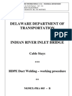 Delaware Bridge HDPE Duct Welding Procedure
