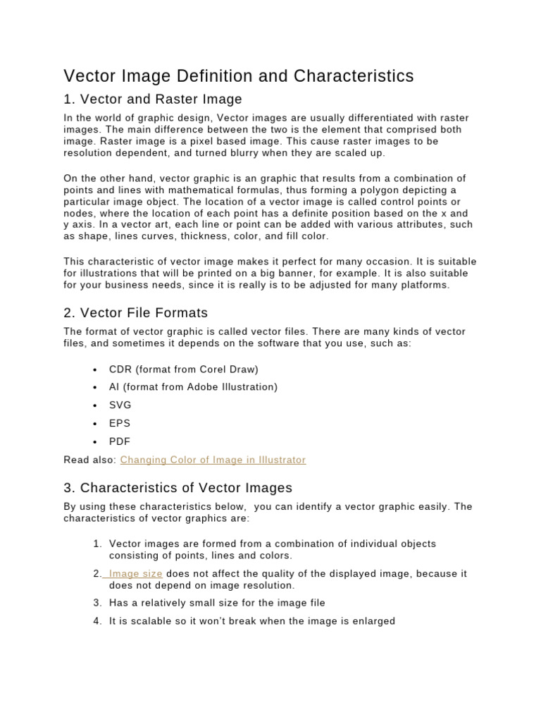 Vector image definition and characteristics pdf video multimedia