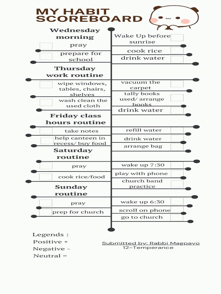 My Morning Timeline Pdf