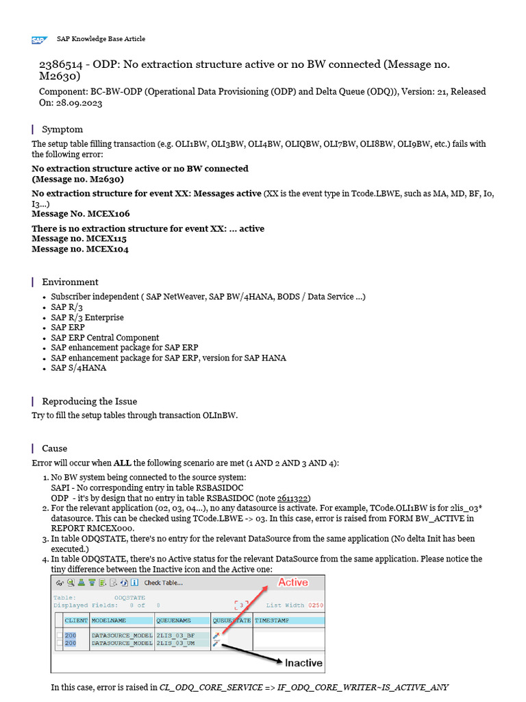 ODP Error: No Active Extraction Structure | PDF | Computer Programming ...