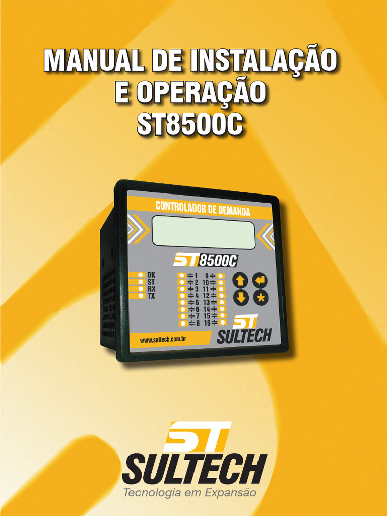 Manual do Controlador de Demanda ST8500C | PDF | Potência (Física) | Tempo