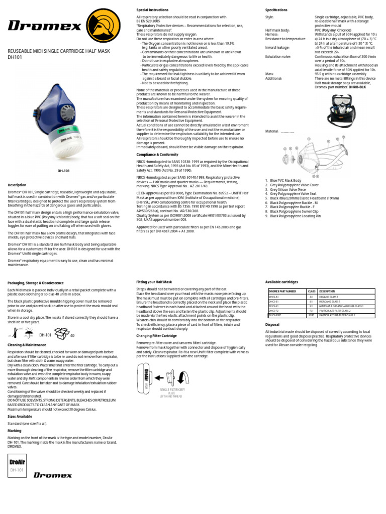Technical Datasheet DH101. | PDF | Respiration