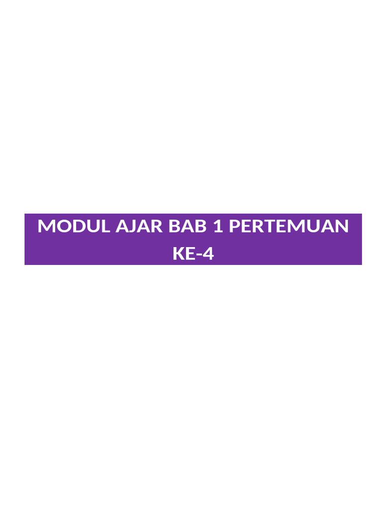 BAB 1 - Pekan Ke-4 MATEMATIKA 3 | PDF
