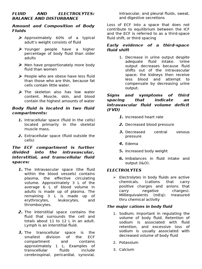 Fluid and Electrolyte Balance Guide | PDF | Angiotensin