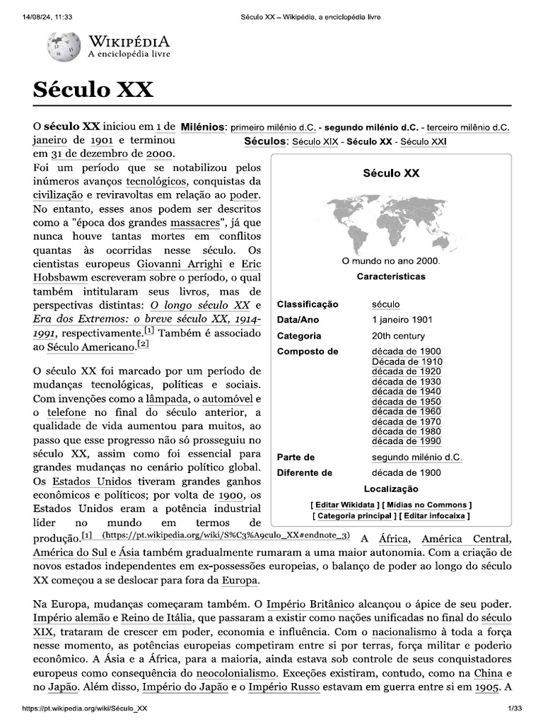 Tudo Sobre o Século XX | PDF