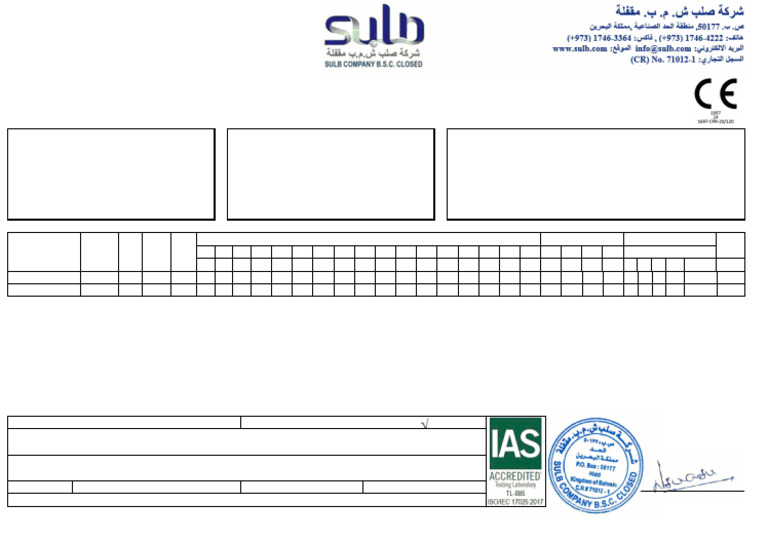 SULB Mill Test Certificate for Steel | PDF | Secondary Sector Of The ...