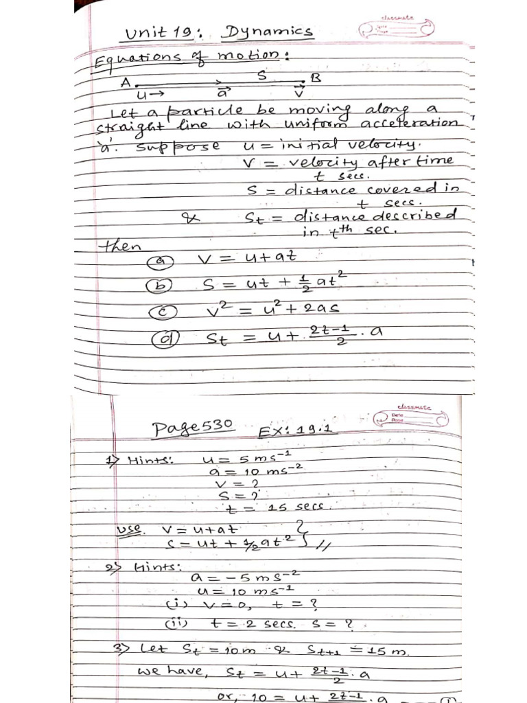 XI Dynamics-1 | PDF