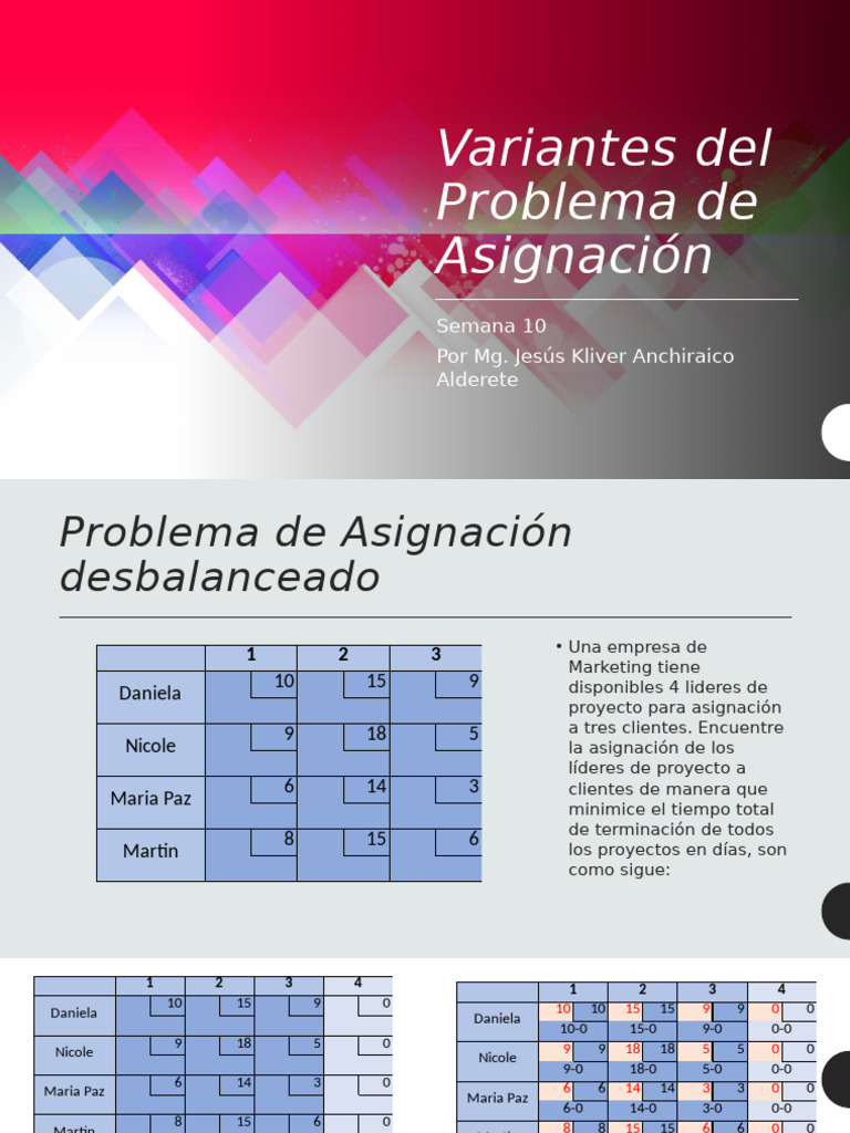 Variantes del Problema de Asignación | PDF | Camión | Vehículo de motor