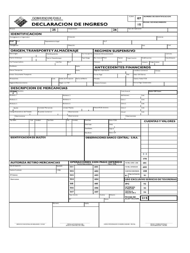 Form Din Hoja Principal | PDF